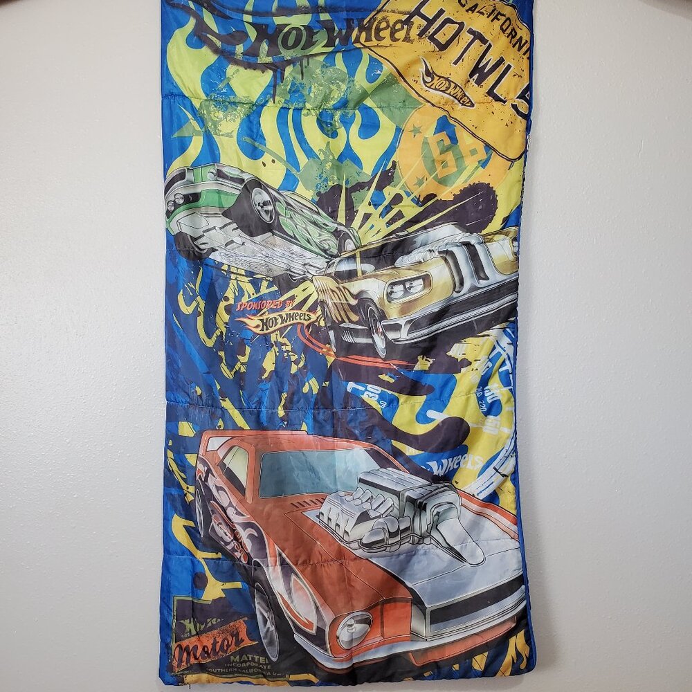 Hot Wheels Kids Sleeping Bag Cars Vehicles
